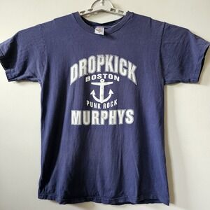 Rare Dropkick Murphys Early Press Boston Punk Rock Anchor T Shirt Size Medium Oi